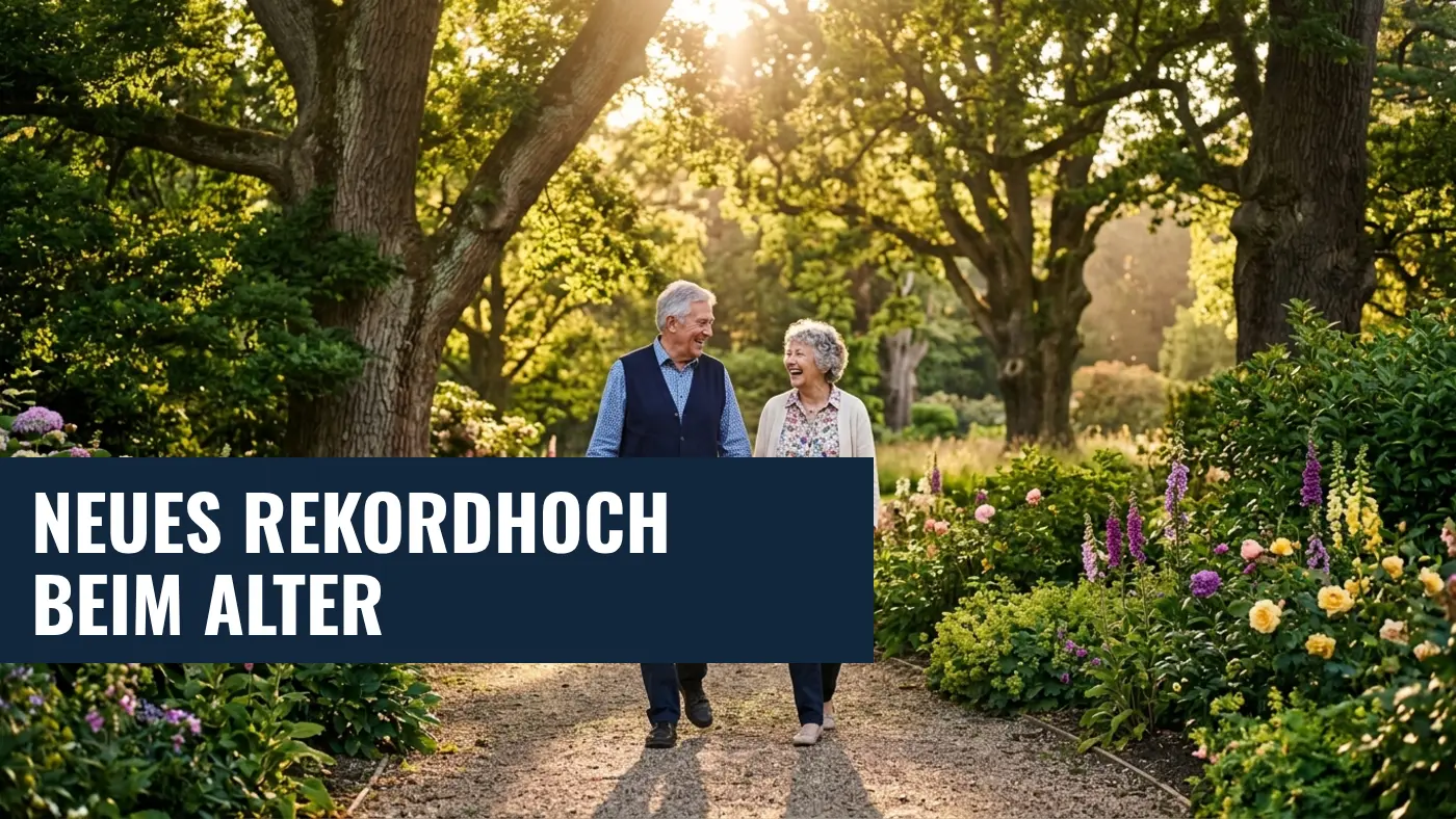 Lebenserwartung auf Rekordhoch: Frauen bei 83,6 Jahren, Männer bei 79,1