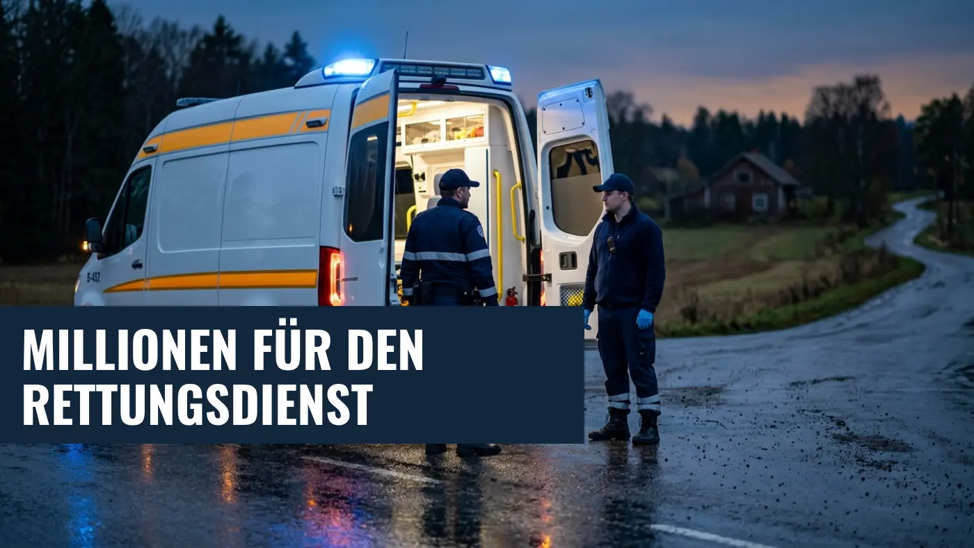 Brandenburg stützt Rettungsdienste: 80 Millionen Euro für Kommunen