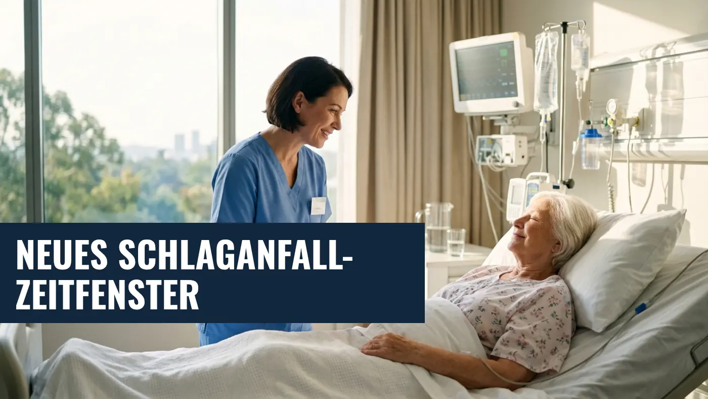 Schlaganfall-Therapie: Lysetherapie bis zu 24 Stunden möglich