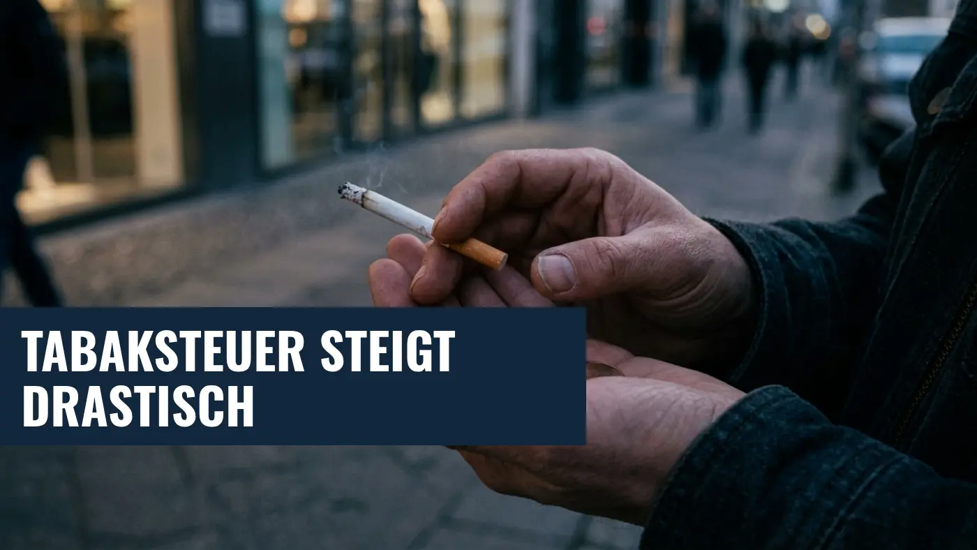 Tabaksteuer 2030: Zigarettenpreis steigt auf fast 12 Euro