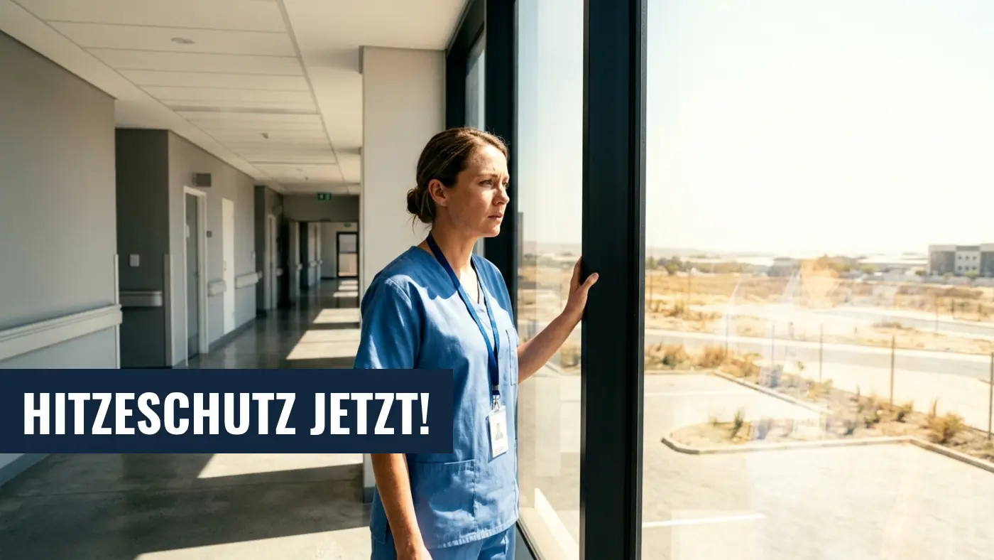 Extremhitze: Ärzte fordern sofortigen Hitzeschutz in Kliniken & Pflege
