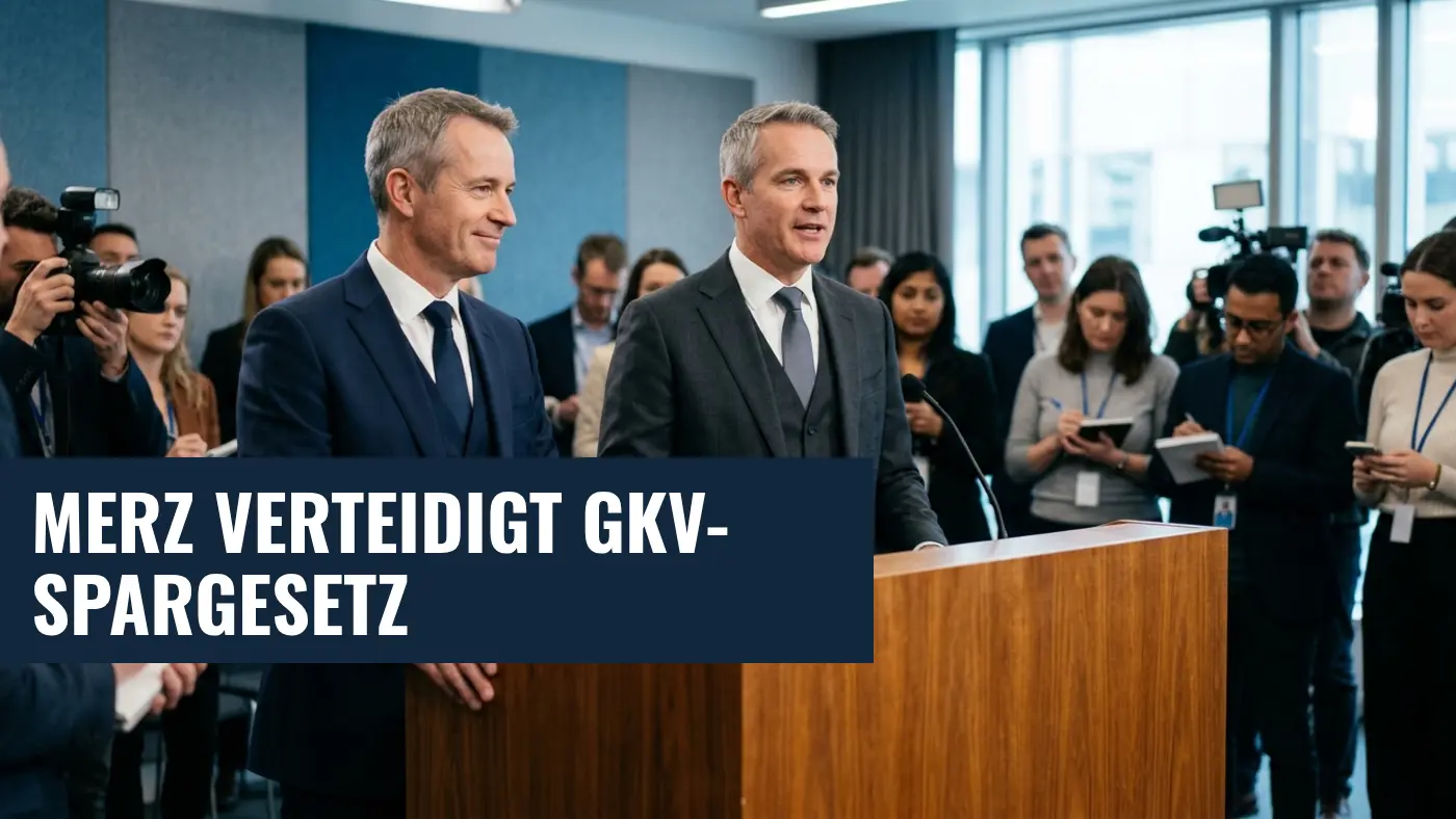 GKV-Spargesetz 2026: Merz lobt Gesundheitsministerin Warken