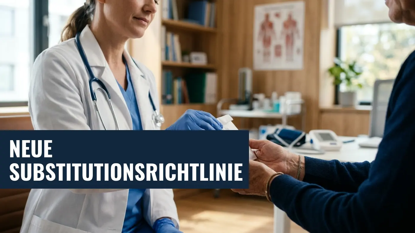 Substitutionsrichtlinie 2026: BÄK aktualisiert Leitlinie für Opioidabhängige