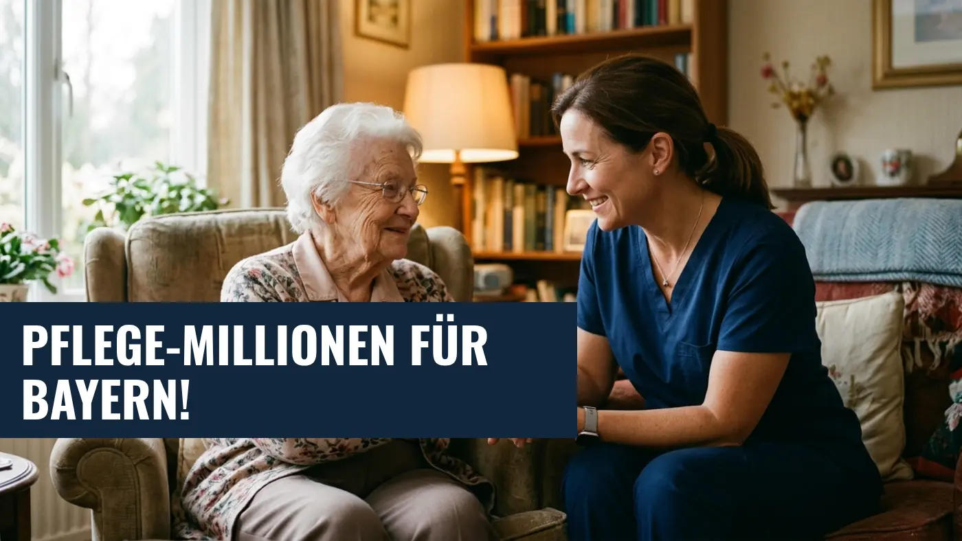 Häusliche Pflege: Bayern fördert neue Projekte mit 1,3 Millionen Euro