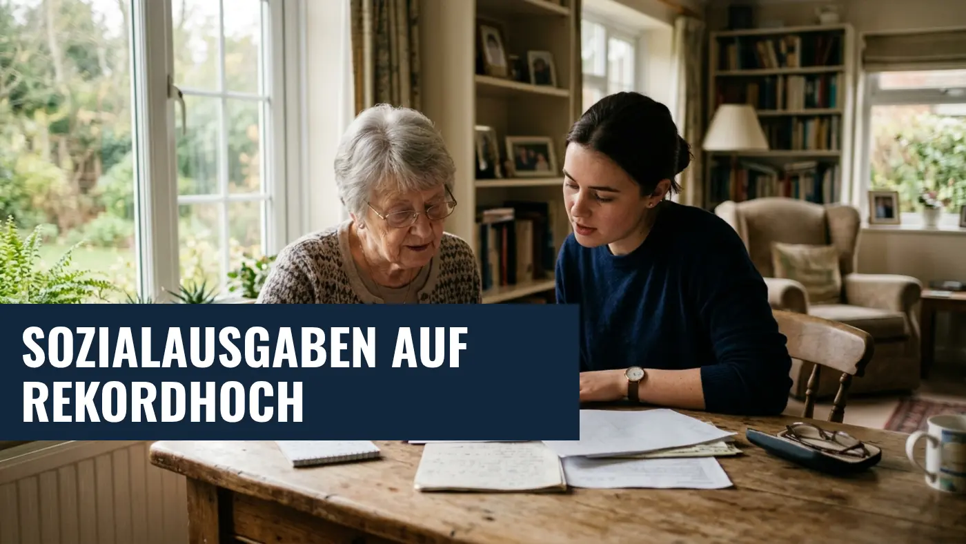 Sozialausgaben steigen: Pflegekosten klettern um über 11 Prozent