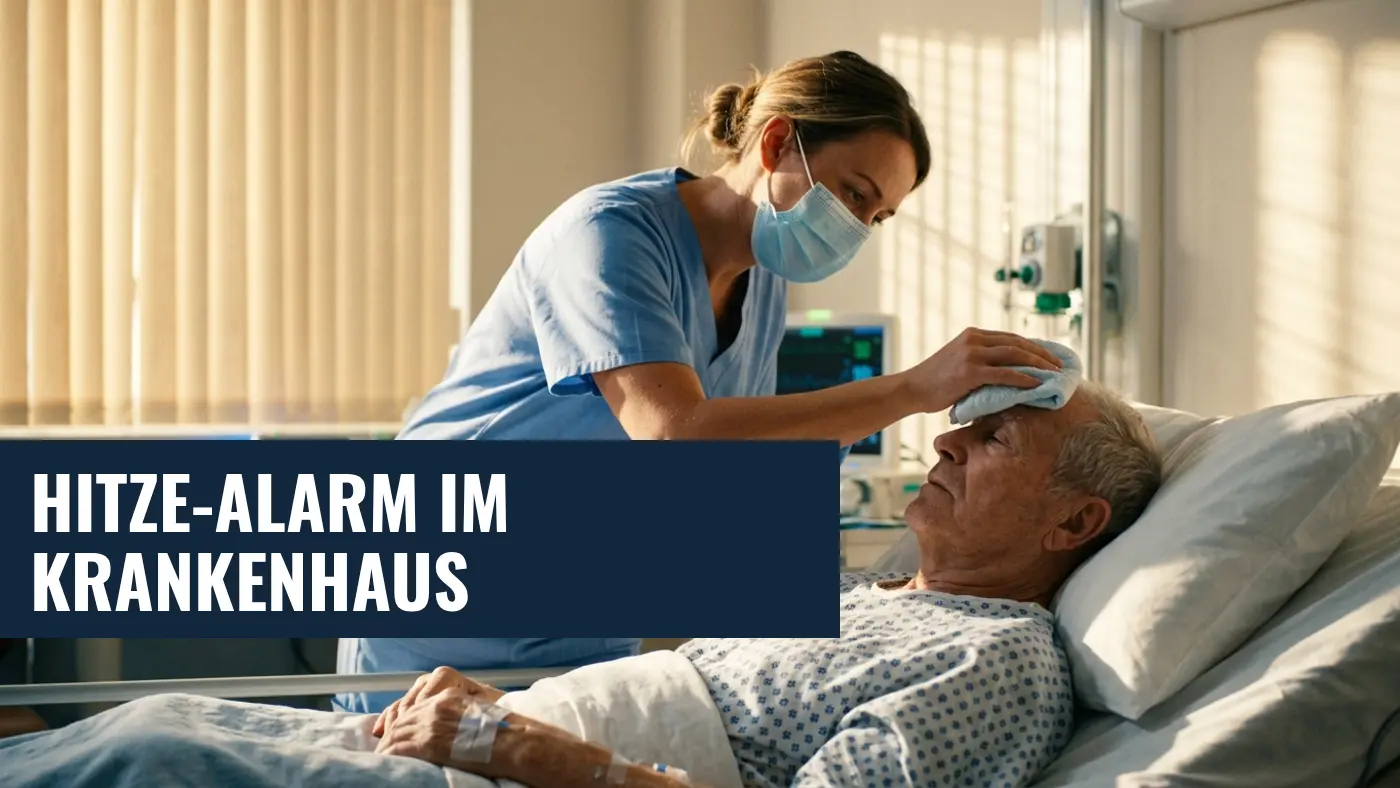 Hitzewelle im Krankenhaus: Gefahr für Patienten und Pflegekräfte