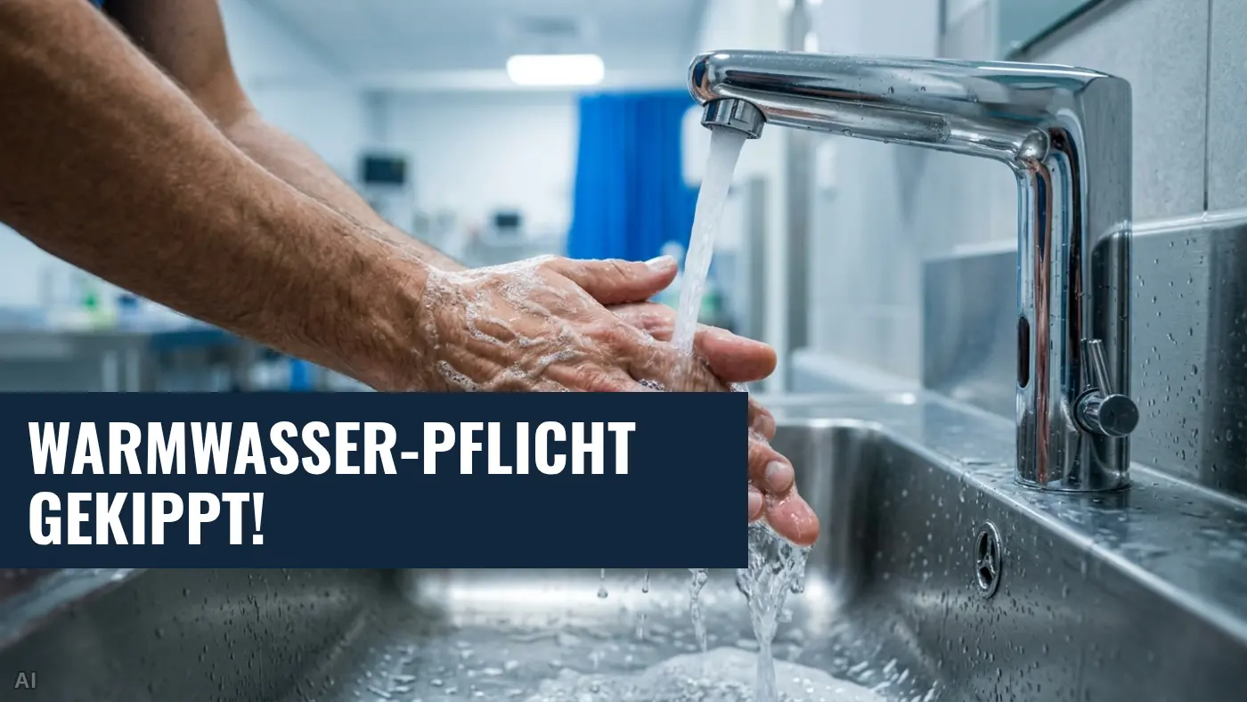 Medizinisches Händewaschen: RKI streicht Warmwasser-Pflicht