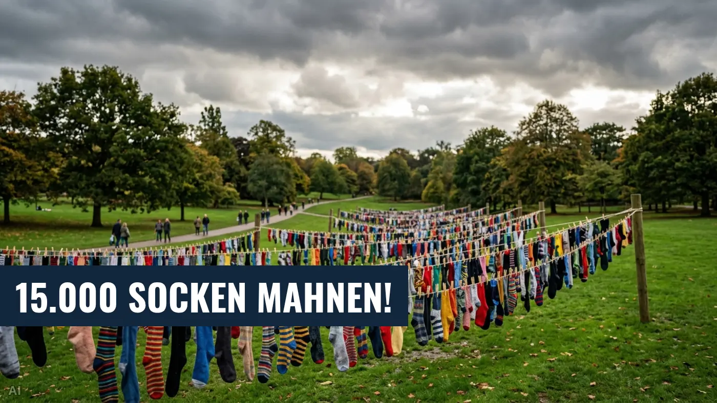ME/CFS-Protest: 15.000 Socken als Mahnung an die Politik