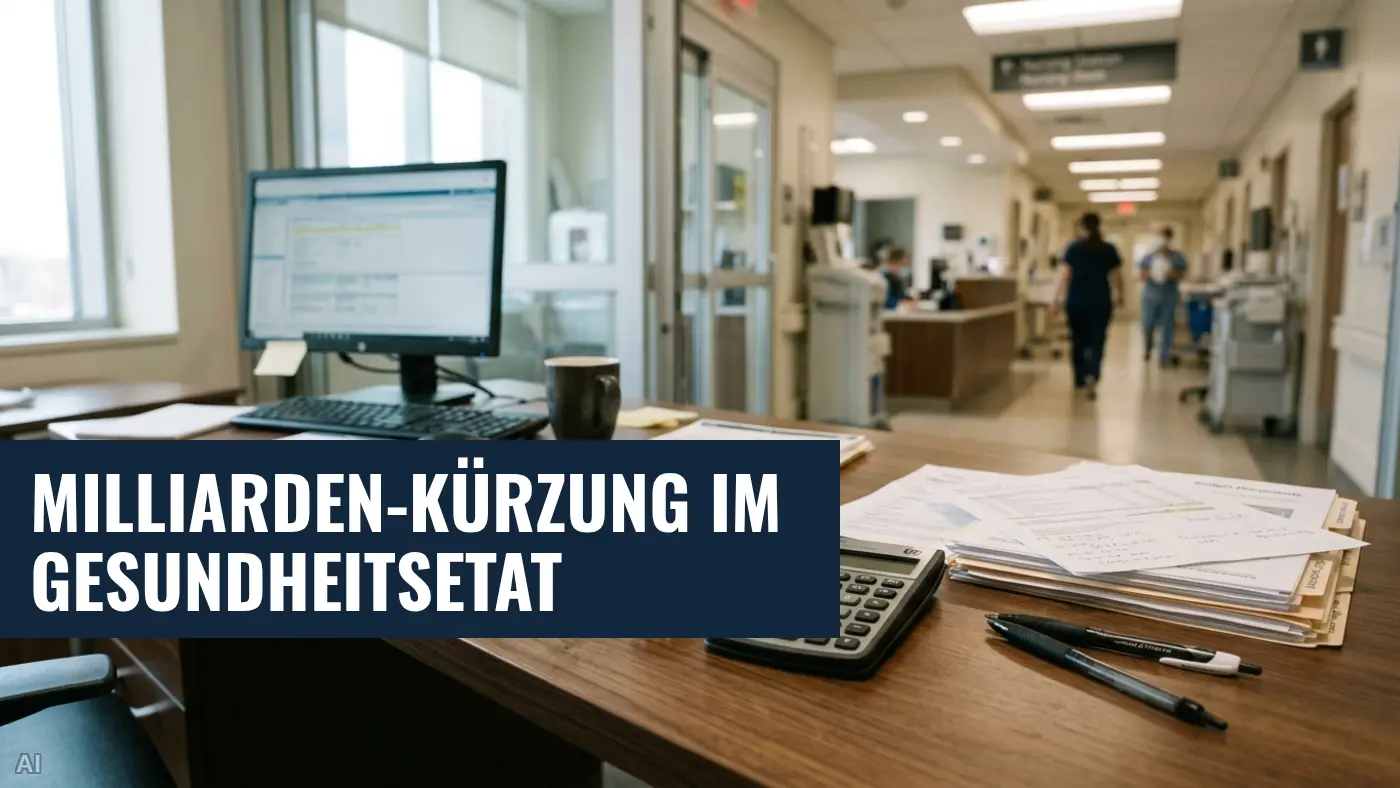 Bundeshaushalt 2027: Milliarden-Kürzungen im Gesundheitsetat