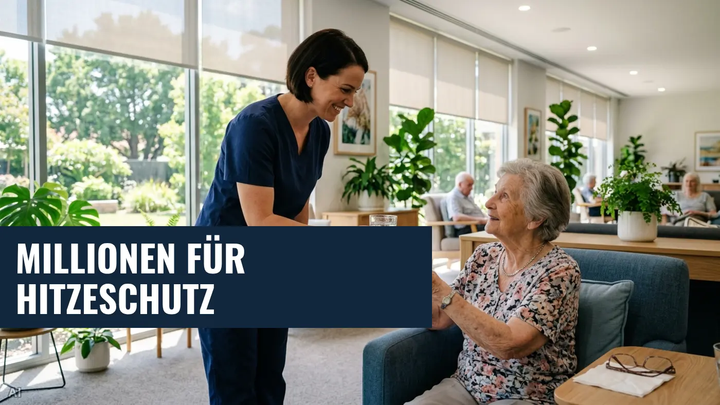 Hitzeschutz im Pflegesektor: NRW startet Millionen-Förderung für Heime und Kliniken