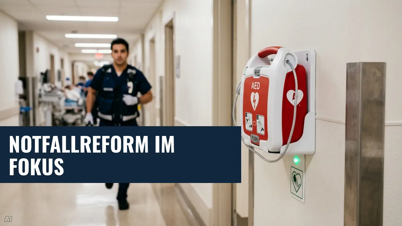 Notfallreform & AED-Kataster: BVMed fordert praxisnahe Umsetzung