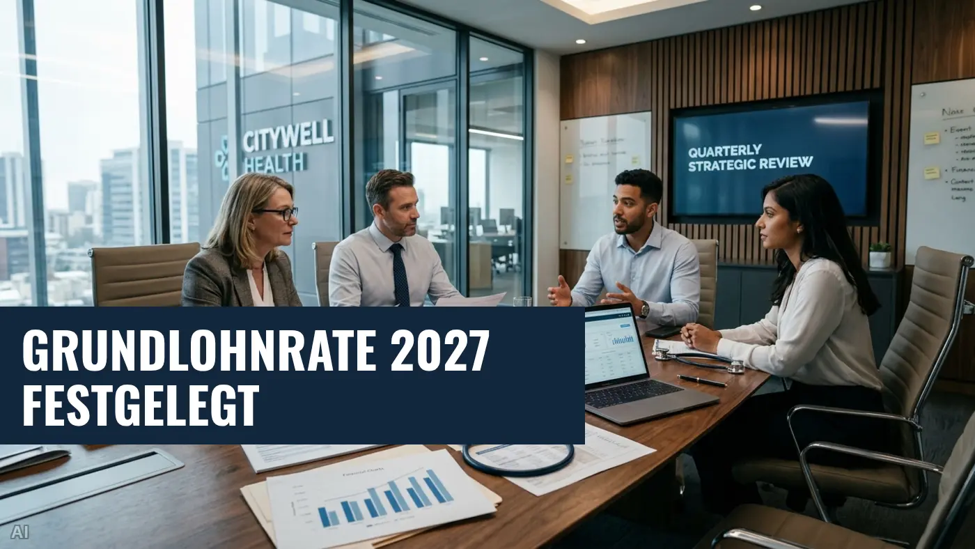 Honorarverhandlungen im Gesundheitswesen: Grundlohnrate 2027 festgelegt