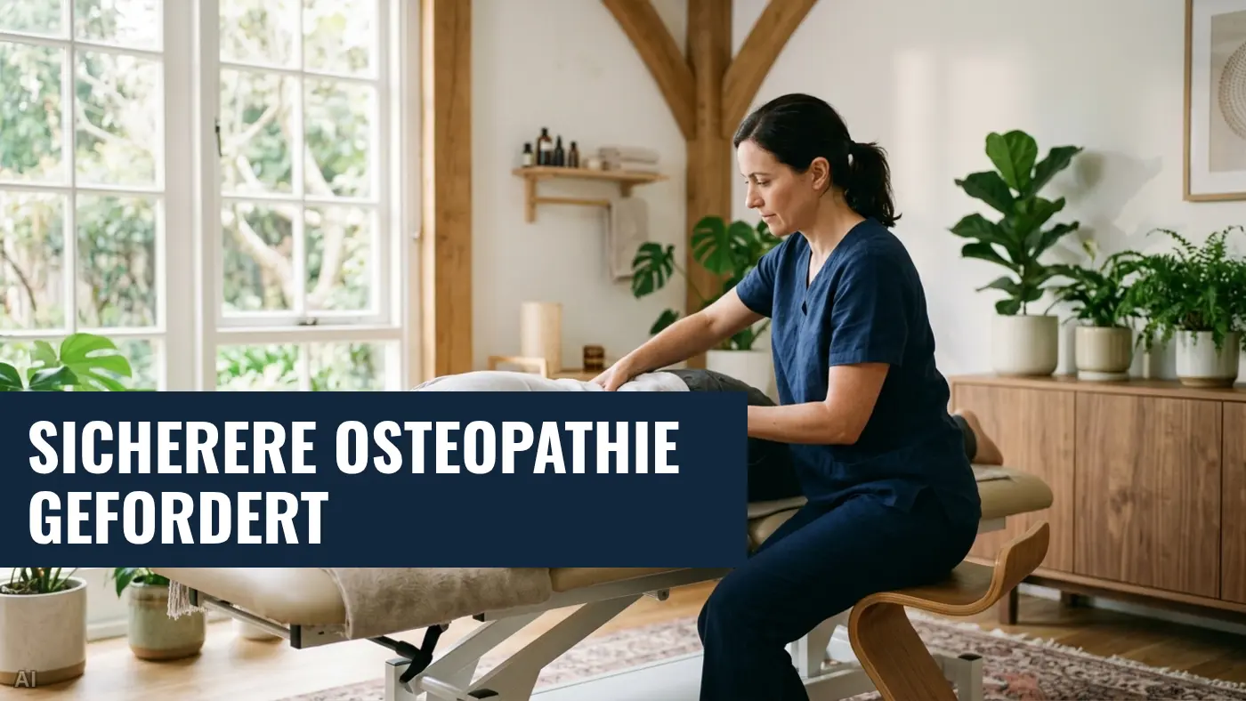 Osteopathie & Patientensicherheit: Ruf nach klarem Berufsgesetz