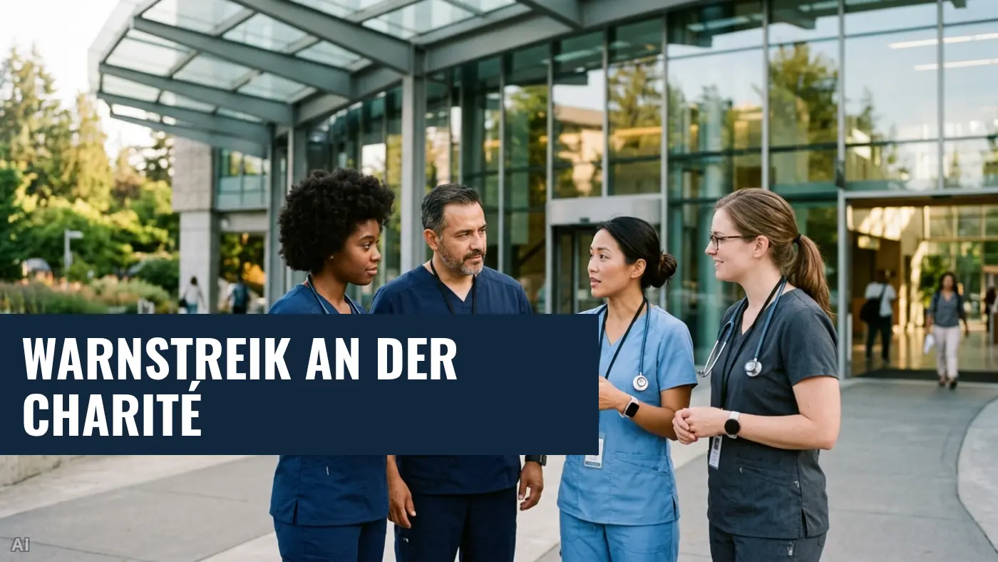 Charité-Warnstreik: Pflegekräfte kämpfen für bessere Arbeitsbedingungen