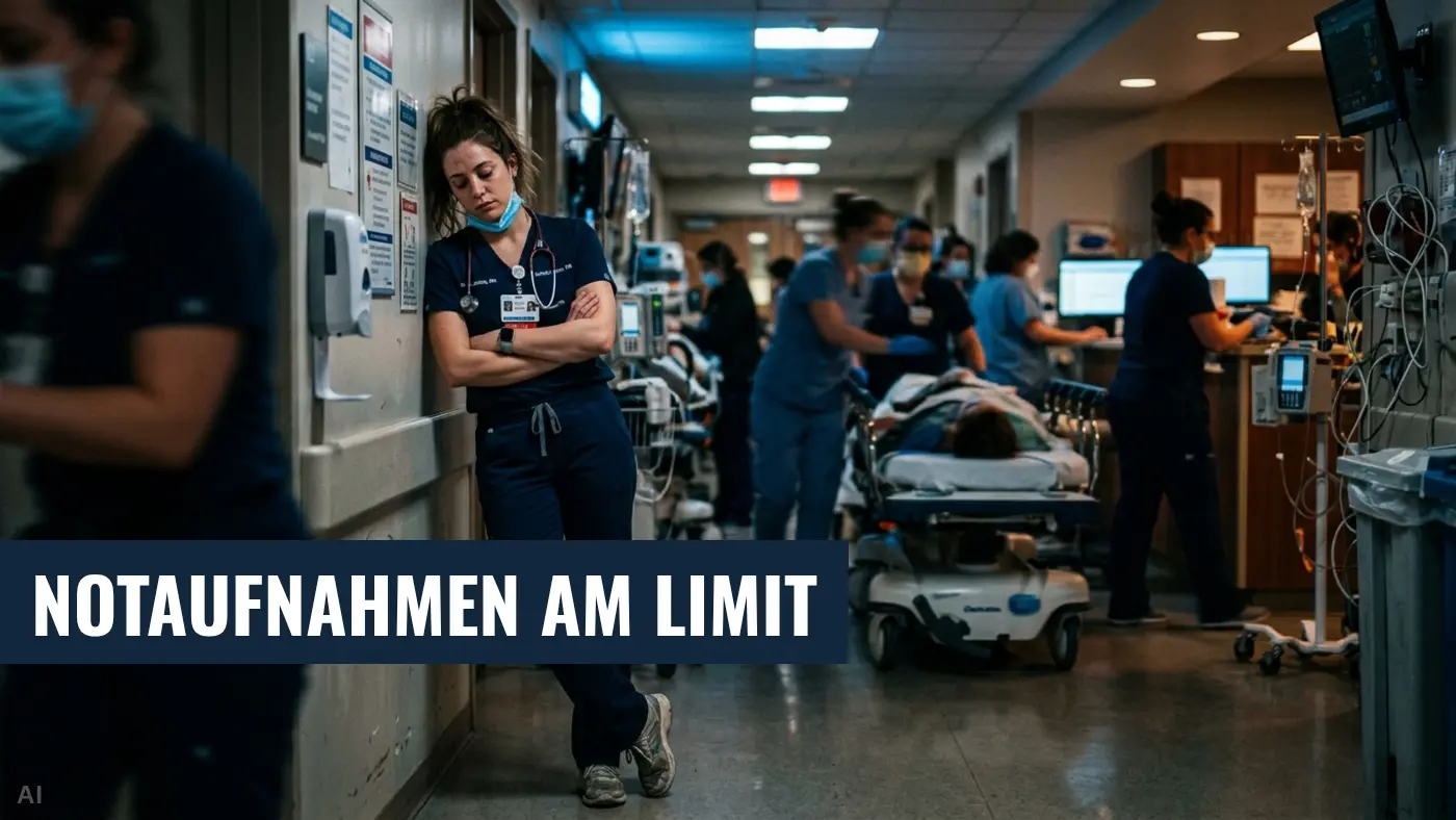 DGINA-Umfrage: Dramatische Überfüllung in deutschen Notaufnahmen