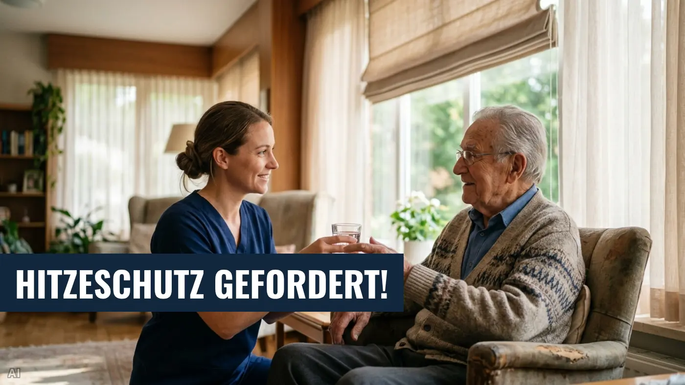 Hitzeschutz in der Pflege: Experten fordern verbindliche Maßnahmen