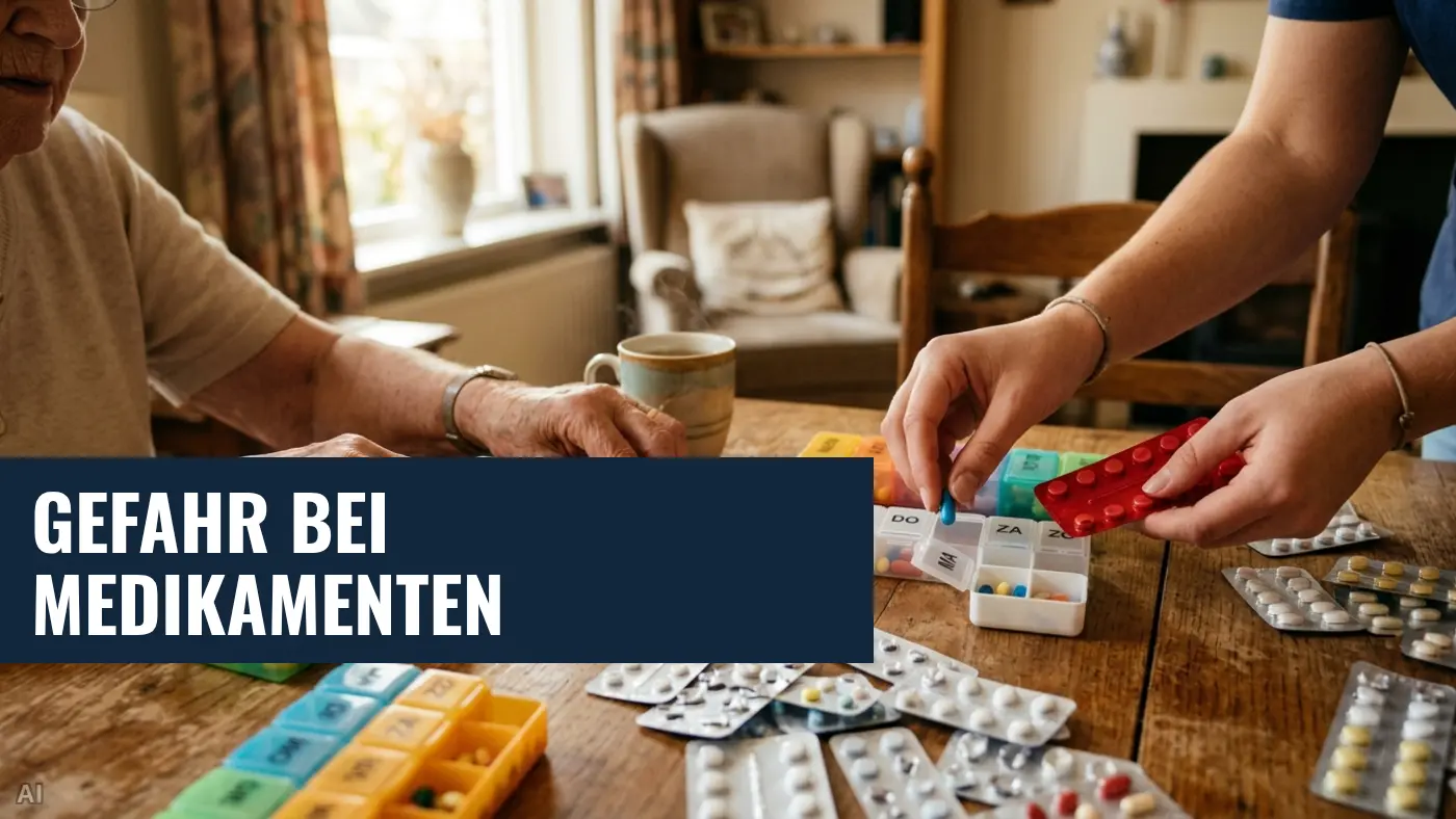 Häusliche Pflege: Studie enthüllt schwere Risiken bei Medikamenten