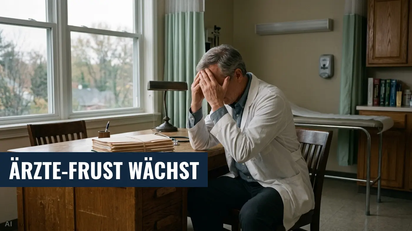 Stimmungstief bei Ärzten: Stiftung Gesundheit meldet Frustrekord