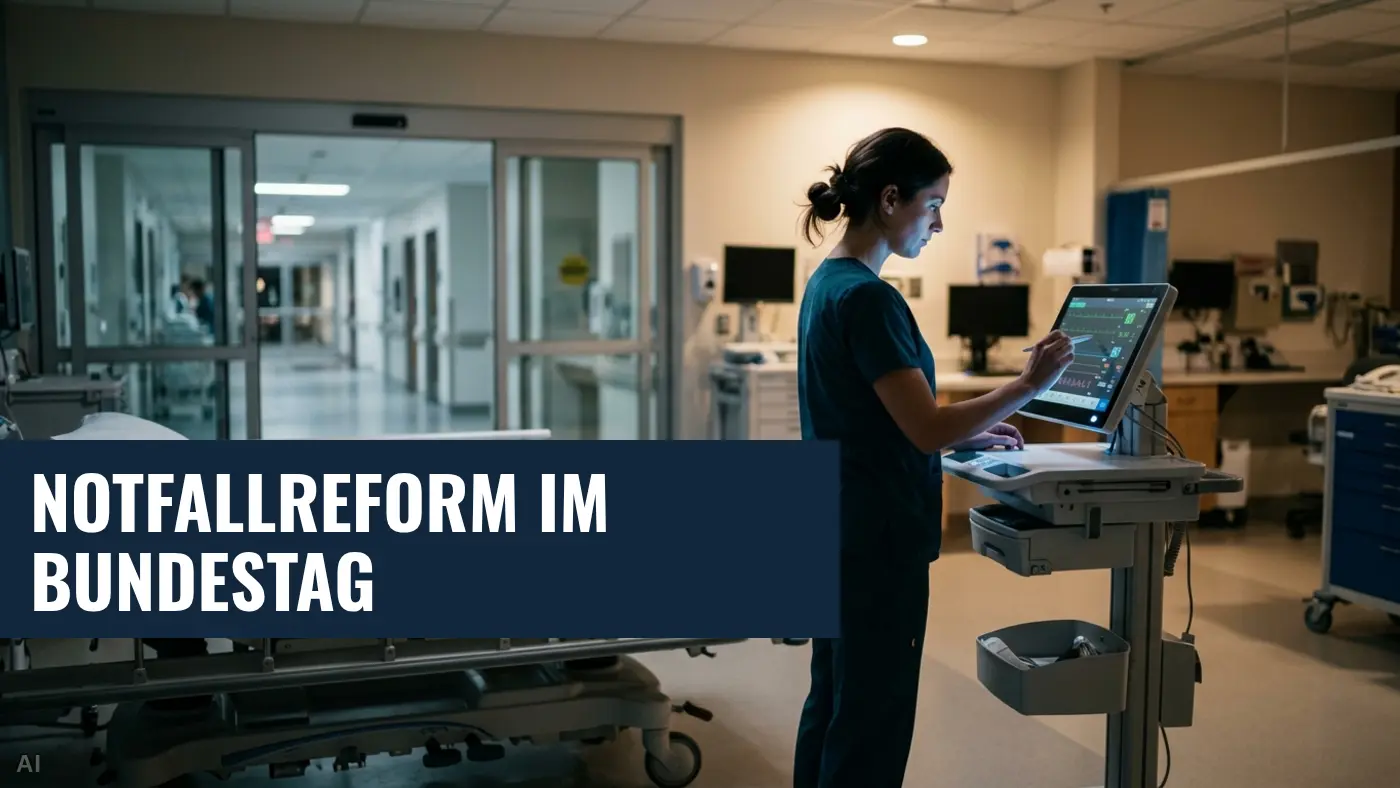 Notfallreform im Bundestag: Neue Regeln für Notaufnahmen und Praxen