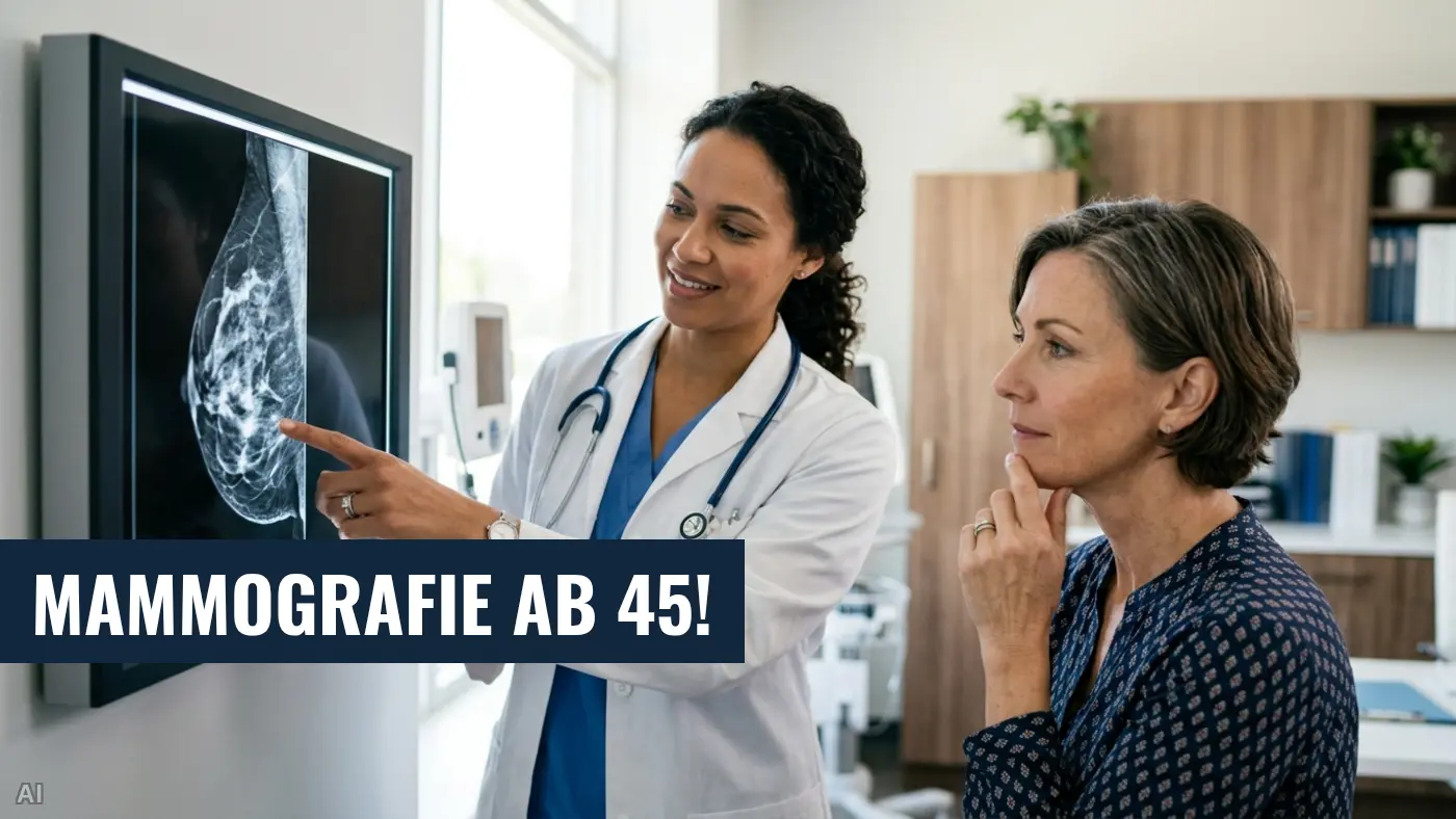 Mammografie-Screening ab 45: Kassenleistung zur Krebsfrüherkennung