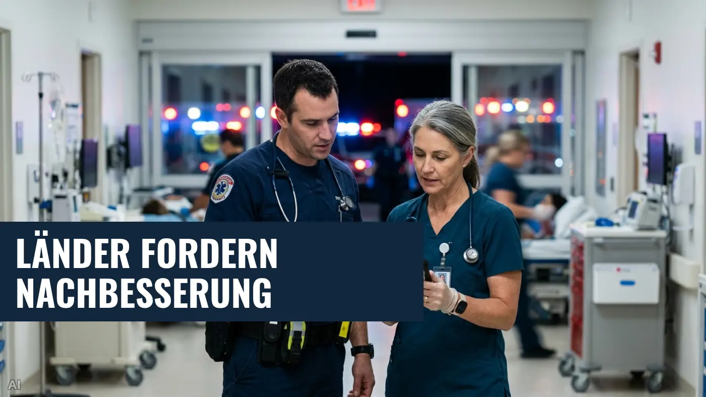Notfallreform verabschiedet: Bundesländer verlangen Korrekturen