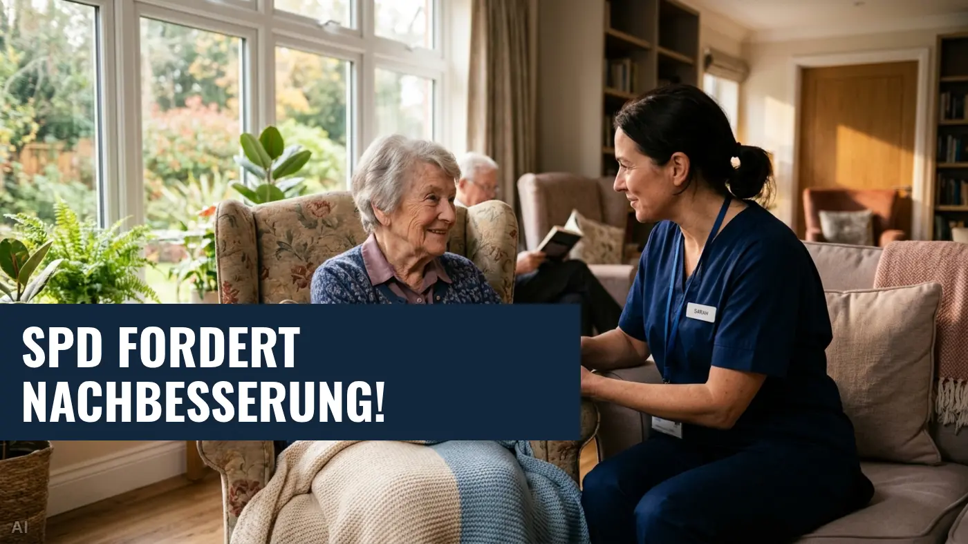 Pflegereform im Bundestag: SPD pocht auf Nachbesserungen