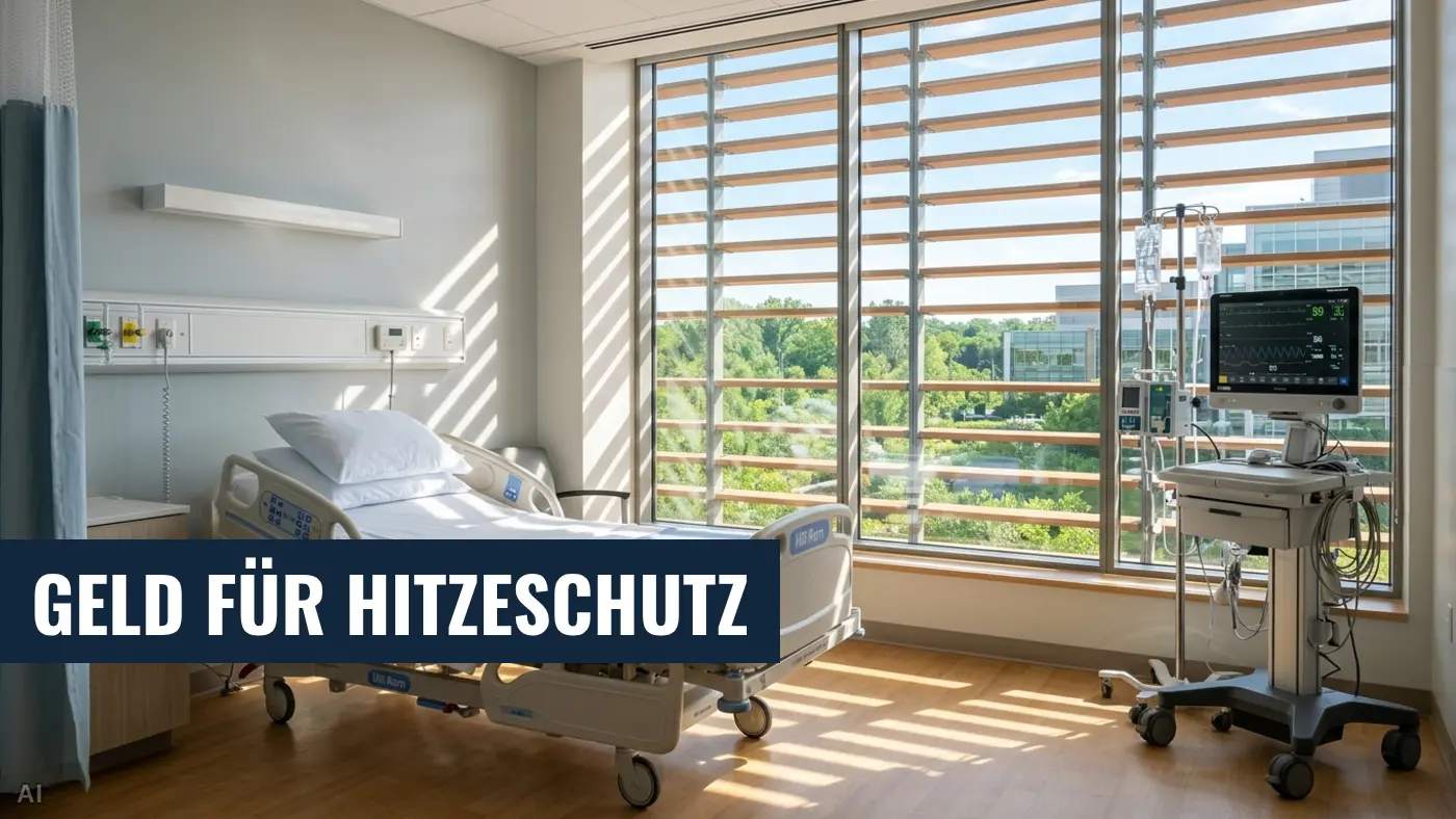 Hitzeschutz im Krankenhaus: Bund ermöglicht finanzielle Förderung