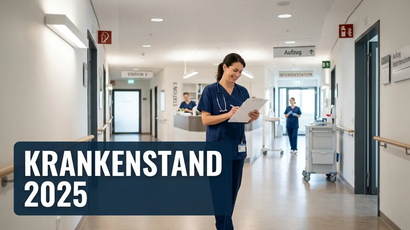 Fehlzeiten-Bilanz 2025: Rückgang der Krankheitstage, hohe Langzeitausfälle