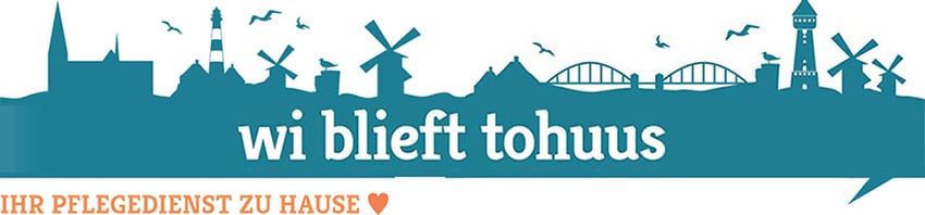 Ambulanter Pflegedienst wi blieft tohuus Logo