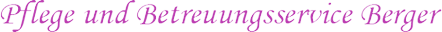 Pflege- und Betreuungsservice Berger GmbH & Co. KG Logo