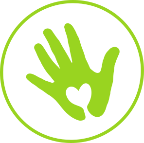 Hand aufs Herz Pflege in ihrem Zuhause Logo