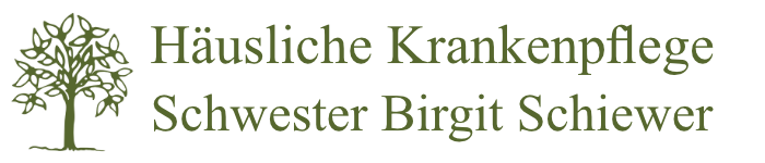 Häusliche Kranken- und Altenpflege Schwester Birgit Schiewer Logo
