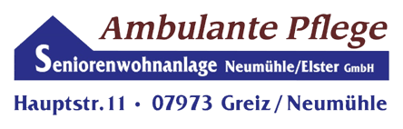Seniorenwohnanlage Neumühle/E. GmbH Amb. PD "Tag und Nacht" OT Neumühle/E. Logo