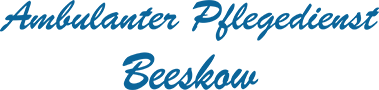 Ambulanter Pflegedienst Beeskow GmbH Logo