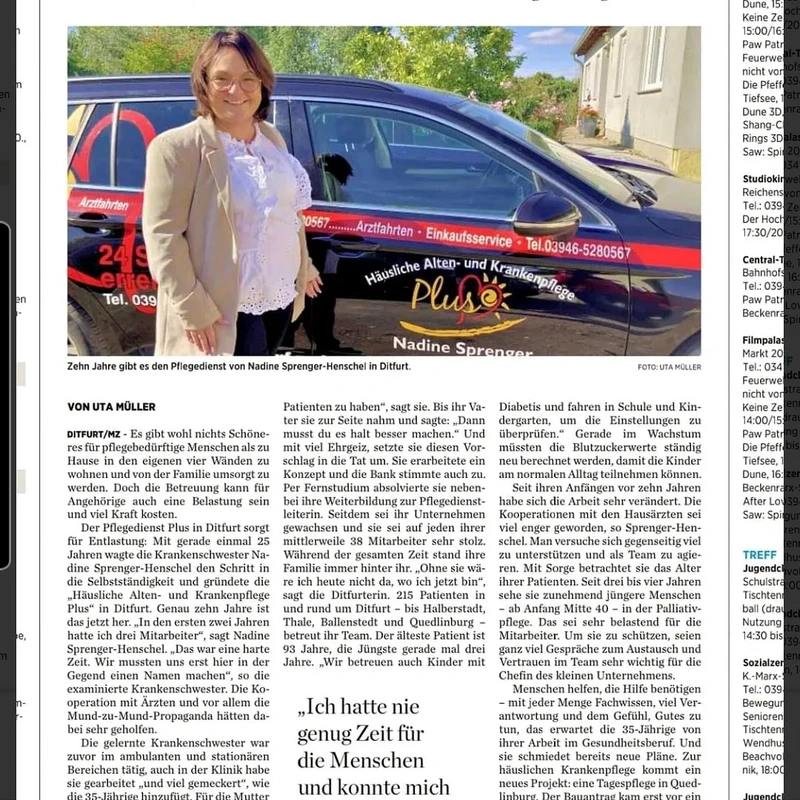 Häusliche Alten- und Krankenpflege Plus Nadine Sprenger-Henschel – Bild 2