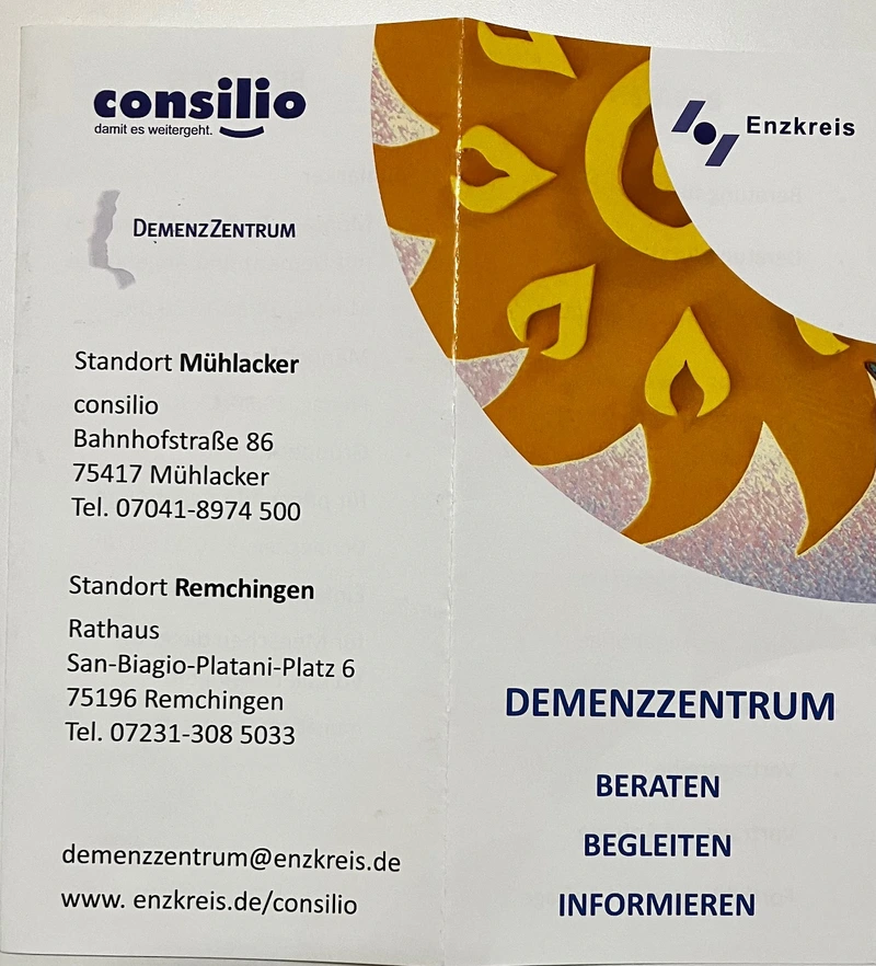 Dienstagstreff für Menschen mit Demenz und ihre Angehörigen, consilio Enzkreis – Bild 4