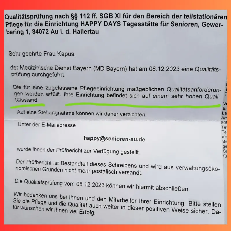 Happy Days Tagesstätte für Senioren – Bild 1