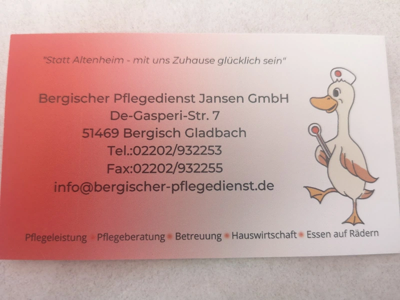 Bergischer Pflegedienst Jansen – Bild 1