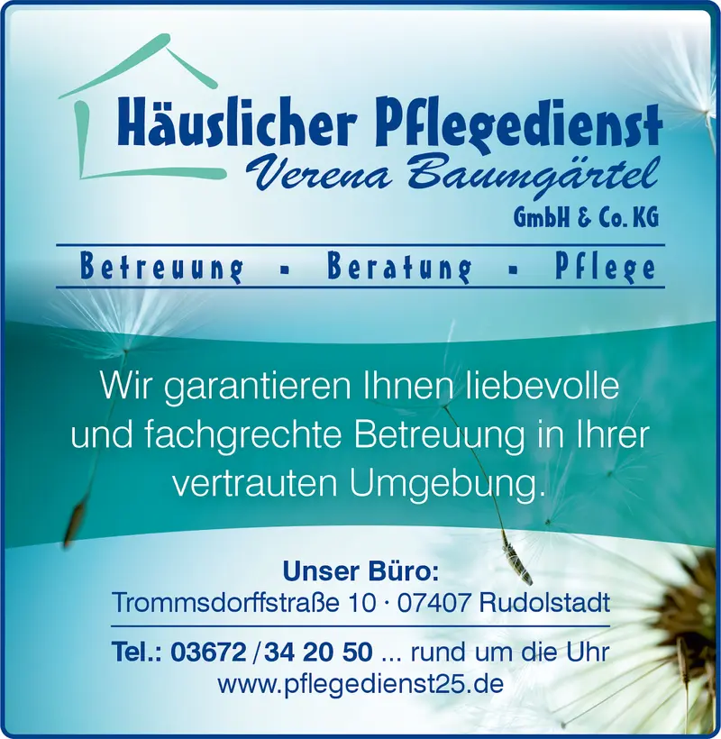 Häuslicher Pflegedienst Verena Baumgärtel – Bild 1