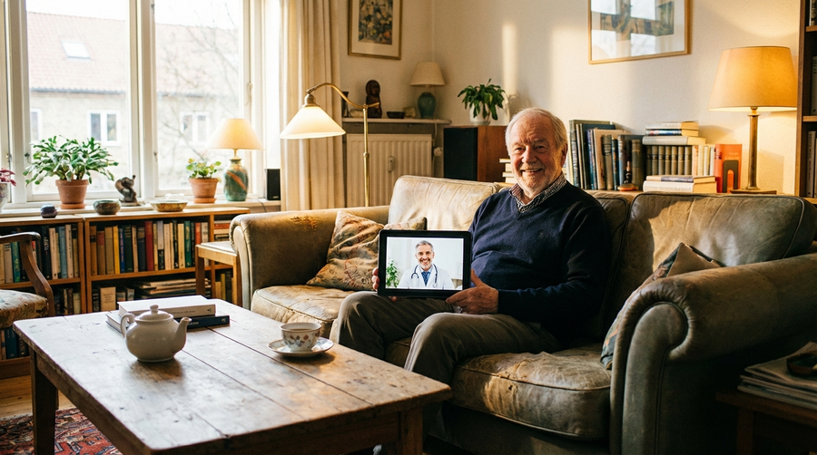 Videosprechstunde für Senioren: Arztbesuch bequem von zu Hause