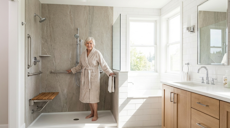 Wanne zur Dusche: Barrierefreier Badumbau an einem Tag & Kostenübernahme