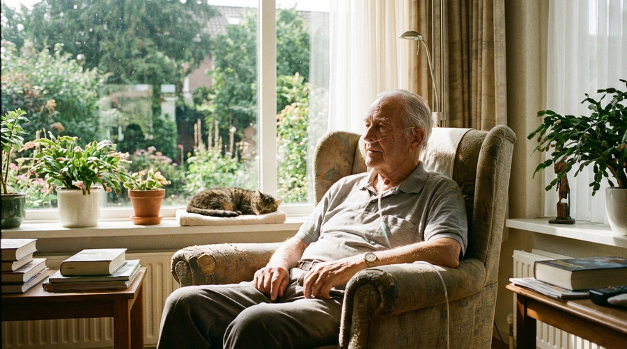 COPD im Endstadium: Palliativpflege und Atemunterstützung zu Hause