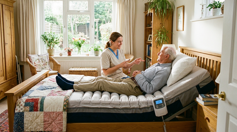 Dekubitus vorbeugen: Lagerungstechniken und Matratzen für Bettlägerige