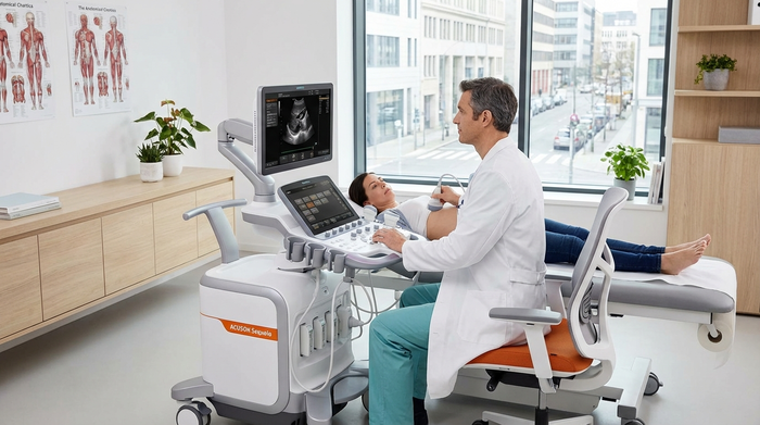 Modernes Ultraschallgerät in einer Arztpraxis
