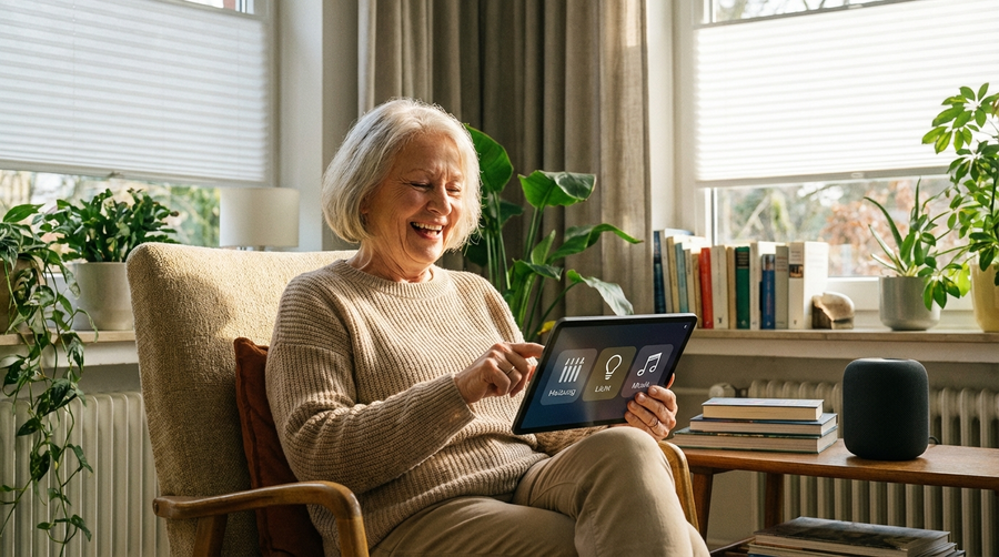 Smart Home für Senioren: Wie smarte Technik barrierefreies Wohnen ergänzt
