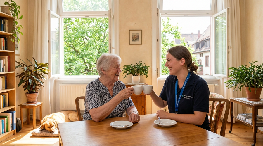 Pflegedienst & Haushaltshilfe in Freiburg: So gelingt die Pflege