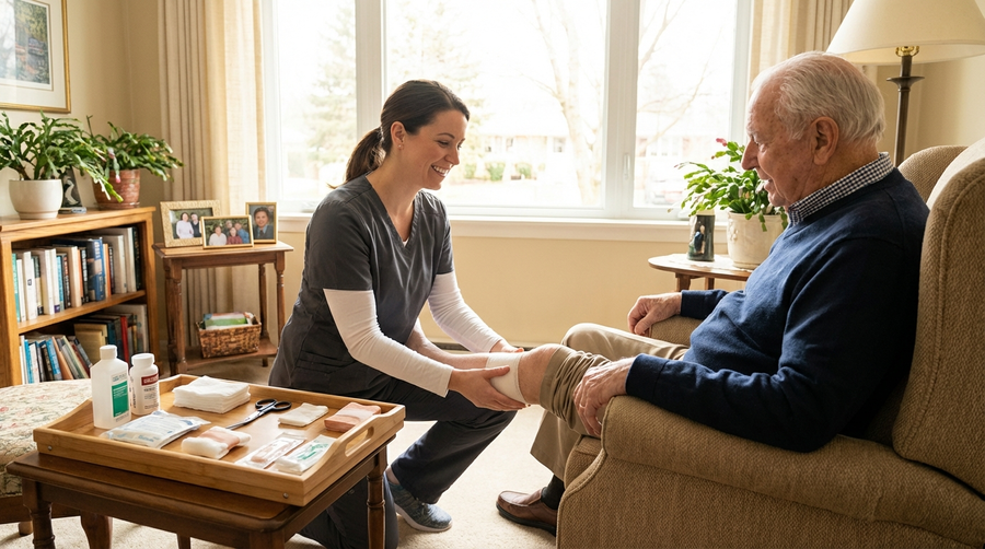 Wundversorgung in der häuslichen Pflege: Darauf kommt es an