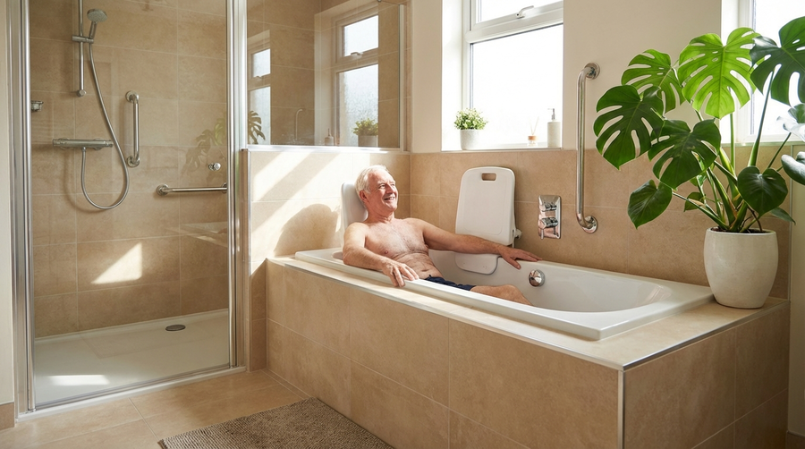 Badewannenlift auf Rezept: Kostenlos und sicher baden im Alter