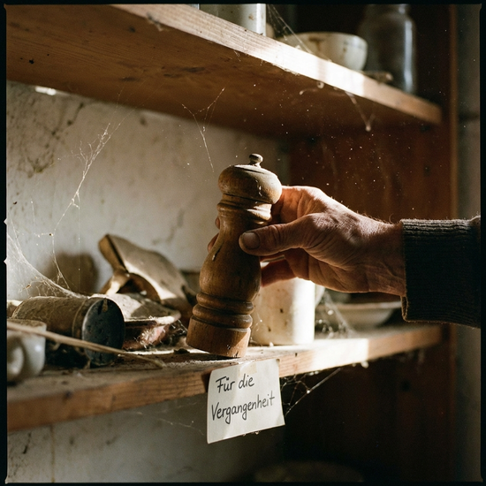 Salzstreuer wird symbolisch weggestellt