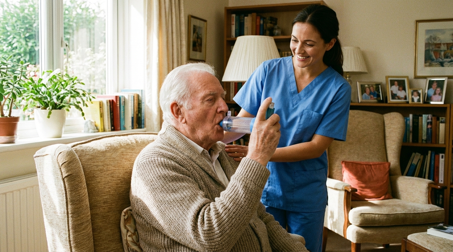 COPD-Medikamente: Inhalatoren richtig anwenden im Alter